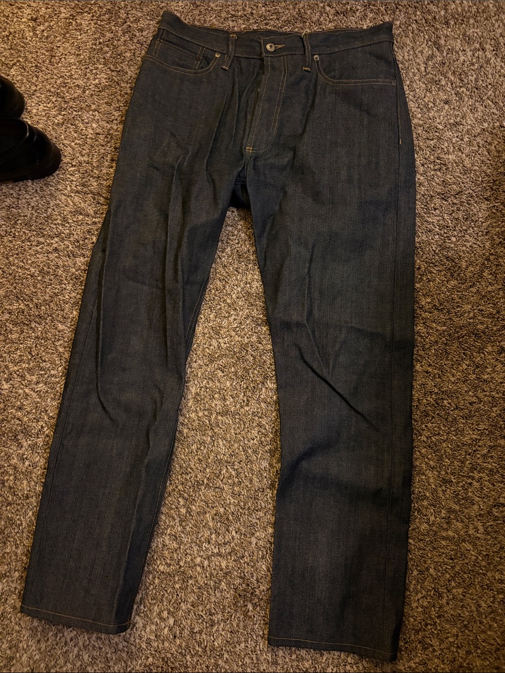 3sixteen Men’s Dark Blue Straight-Leg Jeans - W 36, L 30 - Picture 1 of 5